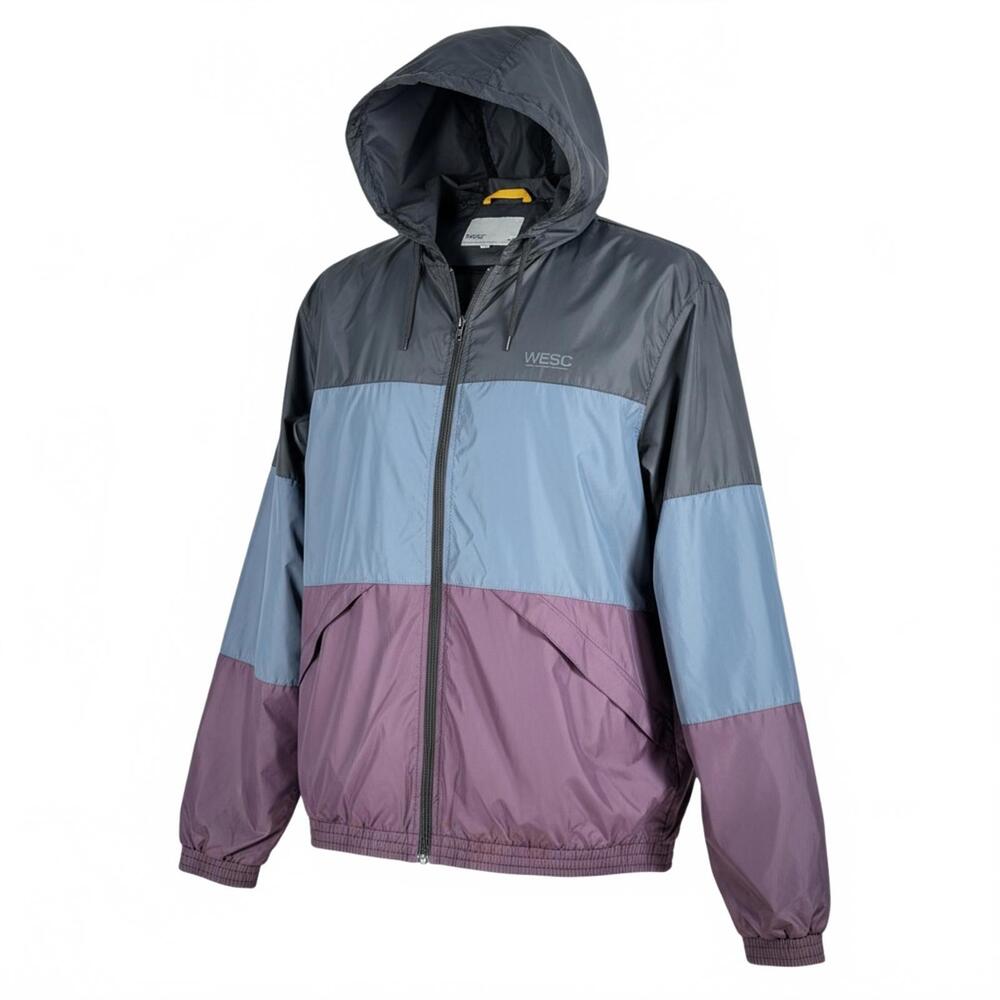 WESC Colorblock Men's Windbreaker‎ Jacket with Hood